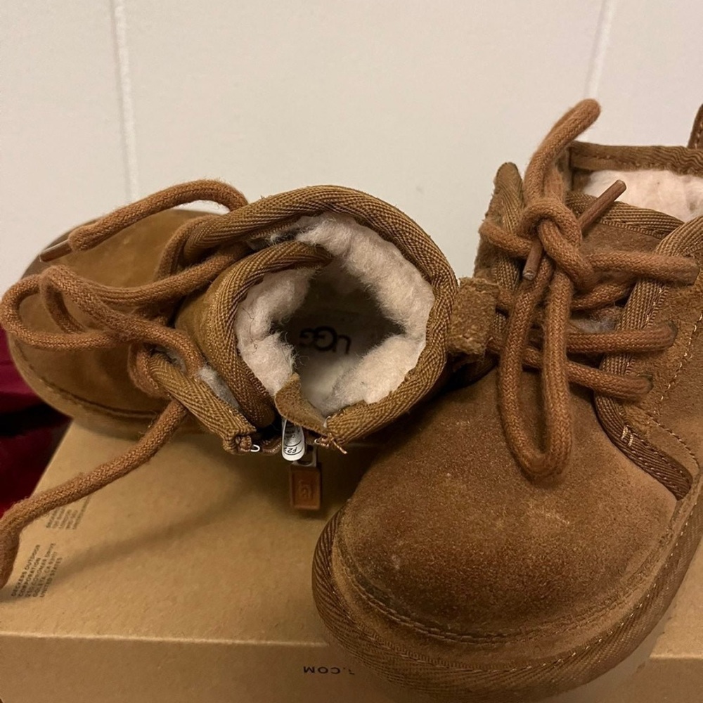 UGG Kids Tan Suede Boots